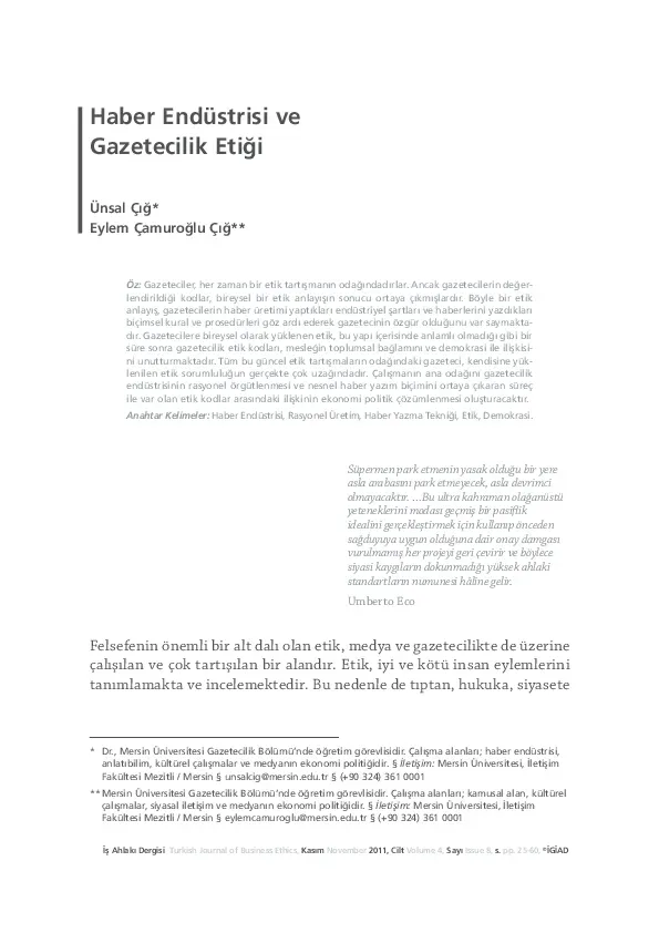 Haber Etiği ve Doğruluk: Adil ve Şeffaf Habercilik Yolları